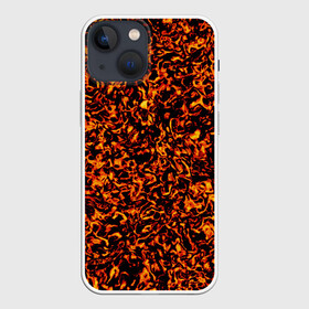 Чехол для iPhone 13 mini с принтом Лавовое расторжение в Курске,  |  | fire | flame | heat | hot | lava | light | magma | вулкан | гореть | горячий | жар | жерло | зажигать | искра | костер | красный | лава | лавовые разводы | магма | огонь | оранжевый | пламя | поджигать | пожар | пылать