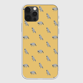 Чехол для iPhone 12 Pro Max с принтом Еноты паттерн в Курске, Силикон |  | Тематика изображения на принте: pattern | raccoons | еноты | забавные животные | звери | кремовый | охра | охристый | паттерн | песочный цвет | светло желтый