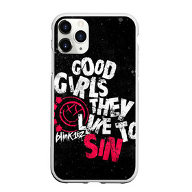 Чехол для iPhone 11 Pro Max матовый с принтом Blink 182, Good Girl в Курске, Силикон |  | Тематика изображения на принте: punk | группы | музыка | панк