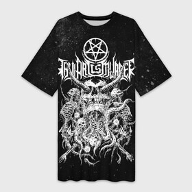 Платье-футболка 3D с принтом Thy Art Is Murder в Курске,  |  | death metal | deathcore | thy art is murder | группы | дэткор | метал | музыка | рок