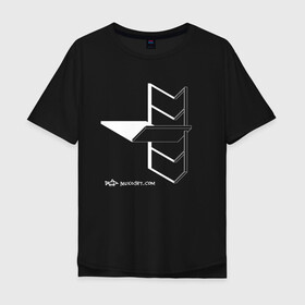 Мужская футболка хлопок Oversize с принтом Архитектон 3Б в Курске, 100% хлопок | свободный крой, круглый ворот, “спинка” длиннее передней части | архитектон | архитектура | геометрия | конструкция | тени