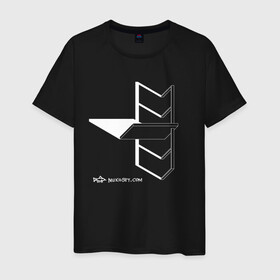 Мужская футболка хлопок с принтом Архитектон 3Б в Курске, 100% хлопок | прямой крой, круглый вырез горловины, длина до линии бедер, слегка спущенное плечо. | архитектон | архитектура | геометрия | конструкция | тени