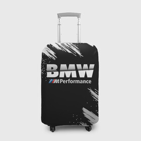 Чехол для чемодана 3D с принтом БМВ РАЗРЕЗАННОЕ ЛОГО в Курске, 86% полиэфир, 14% спандекс | двустороннее нанесение принта, прорези для ручек и колес | bmw | авто | автомобиль | бмв | логотип | марка | машина | модель