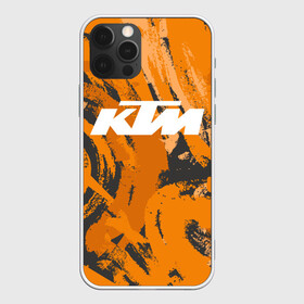 Чехол для iPhone 12 Pro Max с принтом KTM | КТМ (Z) в Курске, Силикон |  | Тематика изображения на принте: enduro | grange | ktm | moto | moto sport | motocycle | sportmotorcycle | гранж | ктм | мото | мото спорт | мотоспорт | спорт мото
