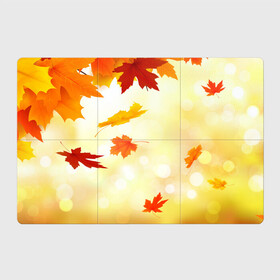 Магнитный плакат 3Х2 с принтом ПАДАЮЩИЙ КЛЕН | ОСЕННЯЯ (Z) в Курске, Полимерный материал с магнитным слоем | 6 деталей размером 9*9 см | autumn | golden time | leaves | maple | yellow | желтая | золотая пора | клён | листья | осенняя | осень | падающий клен