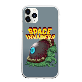 Чехол для iPhone 11 Pro матовый с принтом Boss | Space Invaders | Old game (Z) в Курске, Силикон |  | boss | dendy | invaders | nintendo | shootem up | space invaders | денди | захватчики | космические захватчики | су имбэ | чужаки