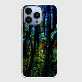 Чехол для iPhone 13 Pro с принтом Разноцветная гора в Курске,  |  | горы | необычные скалы | разбитый камень | разноцветные камни | сине желтые горы | текстура камня