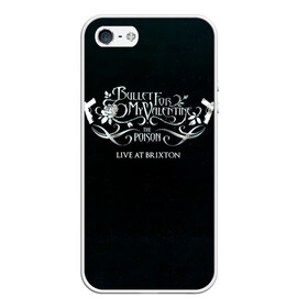 Чехол для iPhone 5/5S матовый с принтом The Poison: Live at Brixton - Bullet For My Valentine в Курске, Силикон | Область печати: задняя сторона чехла, без боковых панелей | Тематика изображения на принте: bullet for my valentine | jeff killed john | matthew tuck | michael paget | булет фор май валентайн | джефф убил джона | майкл пэджет | метал | музыка | мэтт | мэттью так | пуля для моей возлюбленной | рок группа