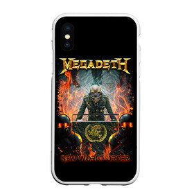 Чехол для iPhone XS Max матовый с принтом Megadeth в Курске, Силикон | Область печати: задняя сторона чехла, без боковых панелей | megadeth | metal | trash metal | группы | метал | музыка | рок | треш метал
