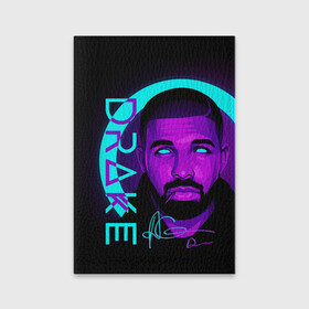 Обложка для паспорта матовая кожа с принтом Drake в Курске, натуральная матовая кожа | размер 19,3 х 13,7 см; прозрачные пластиковые крепления | certified lover boy | drake | rap | дрейк | музыка | неон | обри дрейк грэм | рэп | рэпер