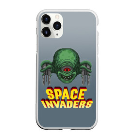 Чехол для iPhone 11 Pro матовый с принтом Space Invaders | Old game (Z) в Курске, Силикон |  | dendy | invaders | nintendo | shootem up | space invaders | денди | захватчики | космические захватчики | су имбэ | чужаки