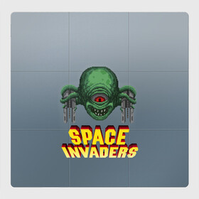 Магнитный плакат 3Х3 с принтом Space Invaders | Old game (Z) в Курске, Полимерный материал с магнитным слоем | 9 деталей размером 9*9 см | dendy | invaders | nintendo | shootem up | space invaders | денди | захватчики | космические захватчики | су имбэ | чужаки