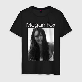 Мужская футболка хлопок с принтом Megan Fox в Курске, 100% хлопок | прямой крой, круглый вырез горловины, длина до линии бедер, слегка спущенное плечо. | megan fox | актриса | известная личность | меган фокс | фотомодель