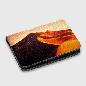 Картхолдер с принтом с принтом Пустыня дюна барханы в Курске, натуральная матовая кожа | размер 7,3 х 10 см; кардхолдер имеет 4 кармана для карт; | desert | dune | барханы | дюна | песок | пустыня