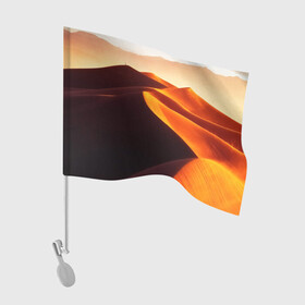 Флаг для автомобиля с принтом Пустыня дюна барханы в Курске, 100% полиэстер | Размер: 30*21 см | desert | dune | барханы | дюна | песок | пустыня