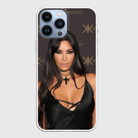 Чехол для iPhone 13 Pro Max с принтом Ким Кардашьян в Курске,  |  | armenian | big neckline | black cross | black dress | celebrity | kardashian family | kim kardashian | армянка | большое декольте | знаменитость | ким кардашьян | семейство кардашьян | черное платье | черный крес