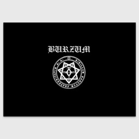 Поздравительная открытка с принтом Burzum в Курске, 100% бумага | плотность бумаги 280 г/м2, матовая, на обратной стороне линовка и место для марки
 | black metal | burzum | hard rock | metal | rock | varg vikernes | блек метал | блэк метал | бурзум | варг викернес | метал | норвежская сцена | хард рок