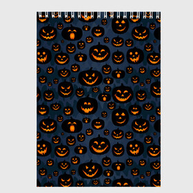 Скетчбук с принтом HALLOWEEN в Курске, 100% бумага
 | 48 листов, плотность листов — 100 г/м2, плотность картонной обложки — 250 г/м2. Листы скреплены сверху удобной пружинной спиралью | halloween | holiday | pumpkin | samayn | vampire | zombie | вампир | ведьма | вечеринка | день всех святых | зомби | карнавал | маскарад | мертвец | оборотень | привидение | самайн | светильник джека | страшный джек | труп
