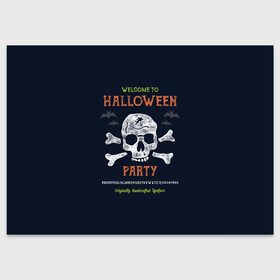 Поздравительная открытка с принтом Halloween Party в Курске, 100% бумага | плотность бумаги 280 г/м2, матовая, на обратной стороне линовка и место для марки
 | halloween | holiday | pumpkin | samayn | vampire | zombie | вампир | ведьма | вечеринка | день всех святых | зомби | карнавал | маскарад | мертвец | оборотень | привидение | самайн | светильник джека | страшный джек | труп