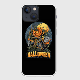 Чехол для iPhone 13 mini с принтом HALLOWEEN в Курске,  |  | halloween | holiday | pumpkin | samayn | vampire | zombie | вампир | ведьма | вечеринка | день всех святых | зомби | карнавал | маскарад | мертвец | оборотень | привидение | самайн | светильник джека | страшный джек | труп