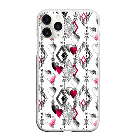 Чехол для iPhone 11 Pro Max матовый с принтом Абстрактный современный узор  в Курске, Силикон |  | абстрактный | ажурный | бабочки | винтажный | красное сердце | лоскуты | любовь | пэчворк | ретро | сердце | современный | черный и белый
