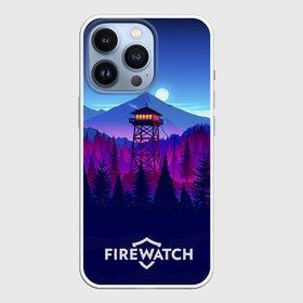 Чехол для iPhone 13 Pro с принтом Purplewatch в Курске,  |  | firewatch | gamers | games | вышка | иллюстрация | лес