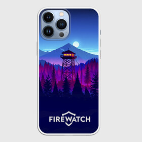 Чехол для iPhone 13 Pro Max с принтом Purplewatch в Курске,  |  | firewatch | gamers | games | вышка | иллюстрация | лес