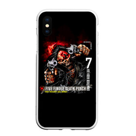 Чехол для iPhone XS Max матовый с принтом Five Finger Death Punch | 5FDP в Курске, Силикон | Область печати: задняя сторона чехла, без боковых панелей | 5fdp | 5фдп | ffdp | five finger death punch | ivan lewis greening | ivan moody | айвен льюис грининг | метал группа | рок группа | файв фингер дед панч | ффдп