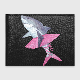 Обложка для студенческого билета с принтом Акула балерина в Курске, натуральная кожа | Размер: 11*8 см; Печать на всей внешней стороне | акула | балерина | зубы | ленты | пачка | плавники | пуанты | розовый | рыба | танец | танцовщица | хвост | челюсти | чешки | юбка