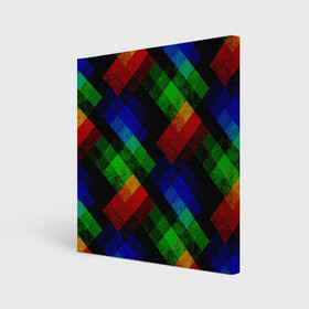 Холст квадратный с принтом Разноцветный мраморный узор  в Курске, 100% ПВХ |  | Тематика изображения на принте: абстрактный | зеленый | красный | мраморный | пэчворк | радужный | разноцветный | синий | черный