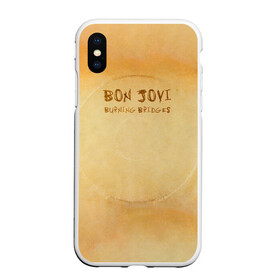 Чехол для iPhone XS Max матовый с принтом Burning Bridges - Bon Jovi в Курске, Силикон | Область печати: задняя сторона чехла, без боковых панелей | bon jovi | john | альбом | арена | бон | бон джови | глэм | группа | джови | джон | метал | музыка | надпись | песни | поп | попрок | рок | рокер | смайл | солист | софт | стена | хард | хеви | хевиметал