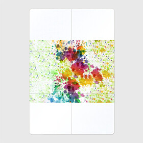 Магнитный плакат 2Х3 с принтом Красно-жёлтые пятна в Курске, Полимерный материал с магнитным слоем | 6 деталей размером 9*9 см | абстракция | кляксы | пестрый | пятна | цветочный