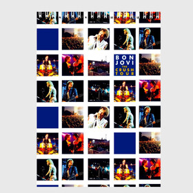 Скетчбук с принтом The Crush Tour - Bon Jovi в Курске, 100% бумага
 | 48 листов, плотность листов — 100 г/м2, плотность картонной обложки — 250 г/м2. Листы скреплены сверху удобной пружинной спиралью | bon jovi | john | альбом | арена | бон | бон джови | глэм | группа | джови | джон | метал | музыка | надпись | песни | поп | попрок | рок | рокер | смайл | солист | софт | стена | хард | хеви | хевиметал