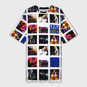 Платье-футболка 3D с принтом The Crush Tour  Bon Jovi в Курске,  |  | bon jovi | john | альбом | арена | бон | бон джови | глэм | группа | джови | джон | метал | музыка | надпись | песни | поп | попрок | рок | рокер | смайл | солист | софт | стена | хард | хеви | хевиметал