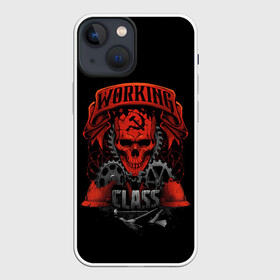 Чехол для iPhone 13 mini с принтом РАБОЧИЙ КЛАСС в Курске,  |  | hard | red | skull | ussr | working | завод | класс | молот | рабочий | серп | союз | ссср | страна | фабрика | череп