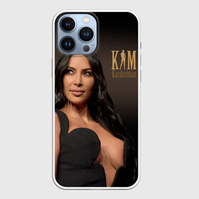 Чехол для iPhone 13 Pro Max с принтом Ким Кардашьян в Курске,  |  | armenian | big neckline | black dress | celebrity | kim kardashian | армянка | большое декольте | длинные черные волосы | знаменитость | ким кардашьян | логотип | семейство кардашьян | черное платье