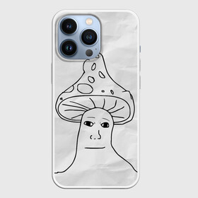 Чехол для iPhone 13 Pro с принтом Шрумджек | Shroomjak | Мем в Курске,  |  | Тематика изображения на принте: kys | meme | shroomjak | вояка | гриб | мем | человек гриб | шрум джек | шрумджек