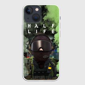 Чехол для iPhone 13 mini с принтом Opposing Force | Half Life (+спина) в Курске,  |  | aperture laboratories | black mesa | half life | logo | opposing force | valve | блэк меса | вэлв | лого | логотип | халф лайф