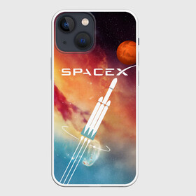 Чехол для iPhone 13 mini с принтом Space X в Курске,  |  | american | company | elon musk | emblem | flight to mars | logo | manufacturer | space technology | space x | американская | вселенная | звезды | знак | илон маск | компания | космическая техника | космос | логотип | полет на марс | произво