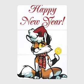 Магнитный плакат 2Х3 с принтом Лиса встречает Новый Год в Курске, Полимерный материал с магнитным слоем | 6 деталей размером 9*9 см | eyes | fox | holiday | light | muzzle | new year | paws | tail | бенгальский огонь | глаза | лапы | лиса | мордочка | новый год | праздник | хвост