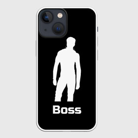 Чехол для iPhone 13 mini с принтом Boss of the gym on black в Курске,  |  | boss | boss of the gym | darkholme | gachi | gachimuchi | gym | jabroni | van | босс | вэн | гачи | качалка