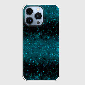 Чехол для iPhone 13 Pro с принтом Черно синие блестки в Курске,  |  | блеск | блестки | блестящие звезды | блестящий узор | градиент | градиентный | детский | женский | звезды | синий узор | шик