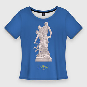 Женская футболка 3D Slim с принтом CMbYN скульптура Тимоти Шаламе Арми Хаммер в Курске,  |  | armie hammer | call me by your name | cmbyn | sculpture | timothee chalamet | арми хаммер | назови меня своим именем | скульптура | тимоти шаламе