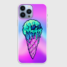 Чехол для iPhone 13 Pro Max с принтом Мороженое | Ice Scream | Череп (Z) в Курске,  |  | frozen | ice | ice cream | ice scream | skull | sundae | вкусное | десерт | лакомство | мороженное | мороженое | пломбир | рожок | трубочка | фруктовый лёд | череп | эскимо