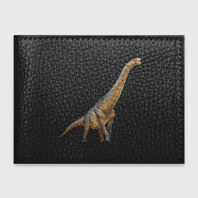 Обложка для студенческого билета с принтом Брахиозавр в Курске, натуральная кожа | Размер: 11*8 см; Печать на всей внешней стороне | арт | брахиозавр | динозавр | доисторические | рисунок