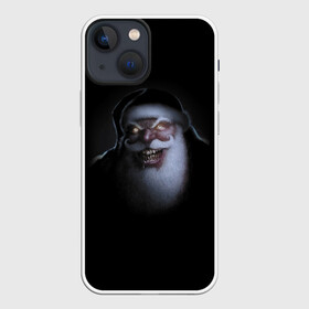 Чехол для iPhone 13 mini с принтом Свирепый кровожадный Санта в Курске,  |  | beard | hype | jaw | moustache | muzzle | new year | saliva | santa klaus | teeth | view | борода | взгляд | дед мороз | зубы | новый год | пасть | слюна | усы | хайп