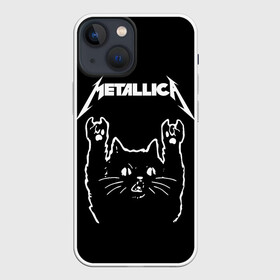 Чехол для iPhone 13 mini с принтом METALLICA  МЕТАЛЛИКА. в Курске,  |  | metallica | кот | котэ | металлика | музыка | рок