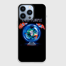 Чехол для iPhone 13 Pro с принтом Slaves and Masters   Deep Purple в Курске,  |  | Тематика изображения на принте: deep purple | альбом | гловер | группа | дееп | деп | ди | дип перпл | диперпл | дипперпл | иэн гиллан | иэн пэйс | лого | логотип | метал | морс | пепл | прогрессивный | психоделический | рок | символ | хард
