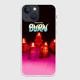 Чехол для iPhone 13 mini с принтом Deep Purple   Burn в Курске,  |  | deep purple | альбом | гловер | группа | дееп | деп | ди | дип перпл | диперпл | дипперпл | иэн гиллан | иэн пэйс | лого | логотип | метал | морс | пепл | прогрессивный | психоделический | рок | символ | хард