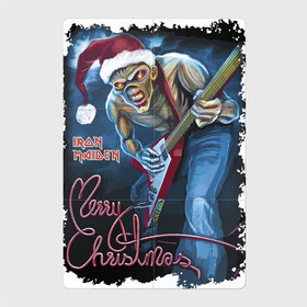 Магнитный плакат 2Х3 с принтом Iron Maiden, Merry Christmas в Курске, Полимерный материал с магнитным слоем | 6 деталей размером 9*9 см | Тематика изображения на принте: dude | guitar | guy | heavy metal | holiday | iron maiden | jaw | merry christmas | music | muzzle | new year | гитара | музыка | новый год | пасть | праздник | рождество | рок | чувак